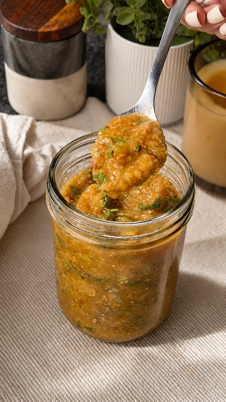 Salsa de piña con chipotle