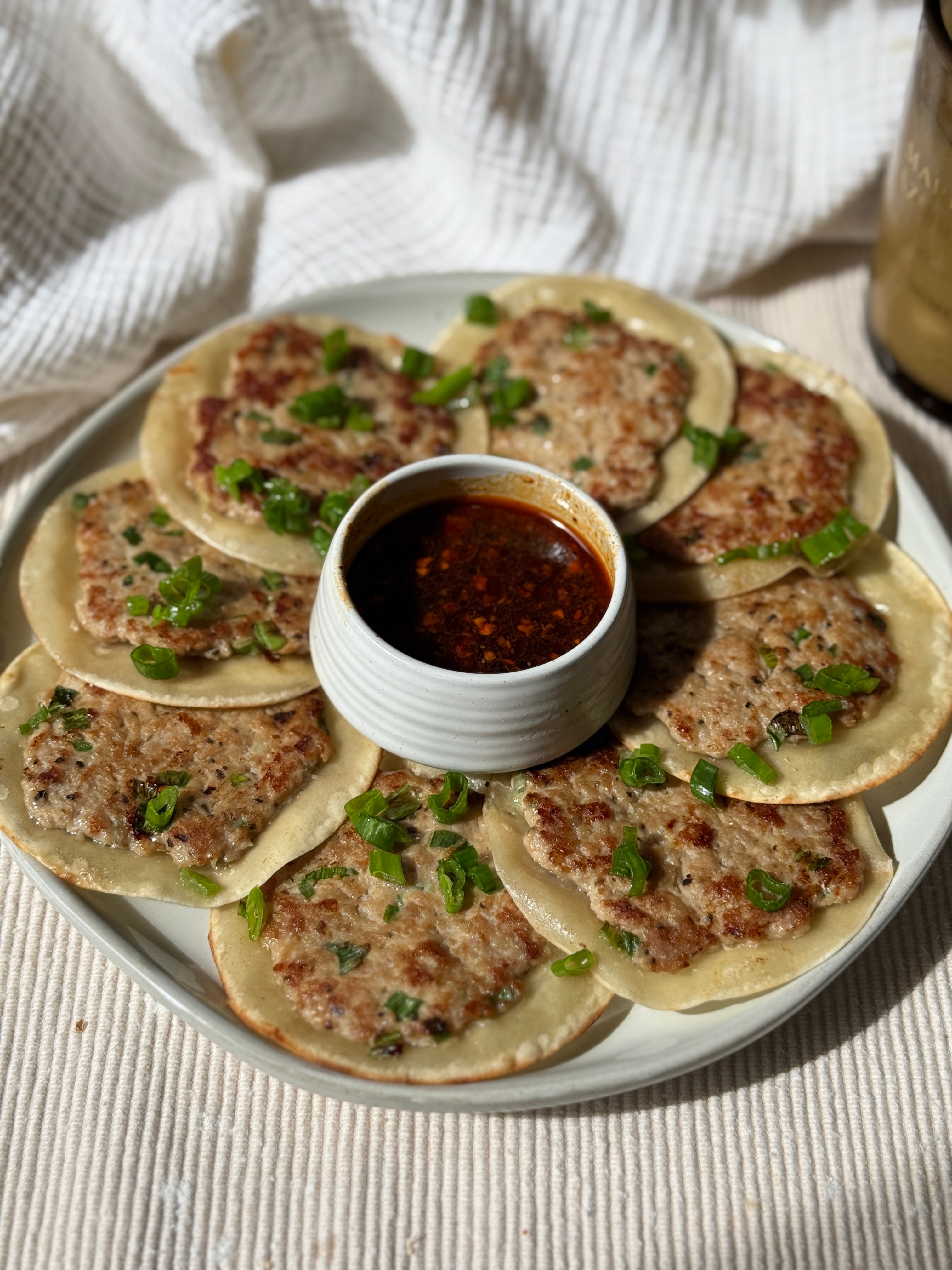 Taco gyozas / Smash dumplings