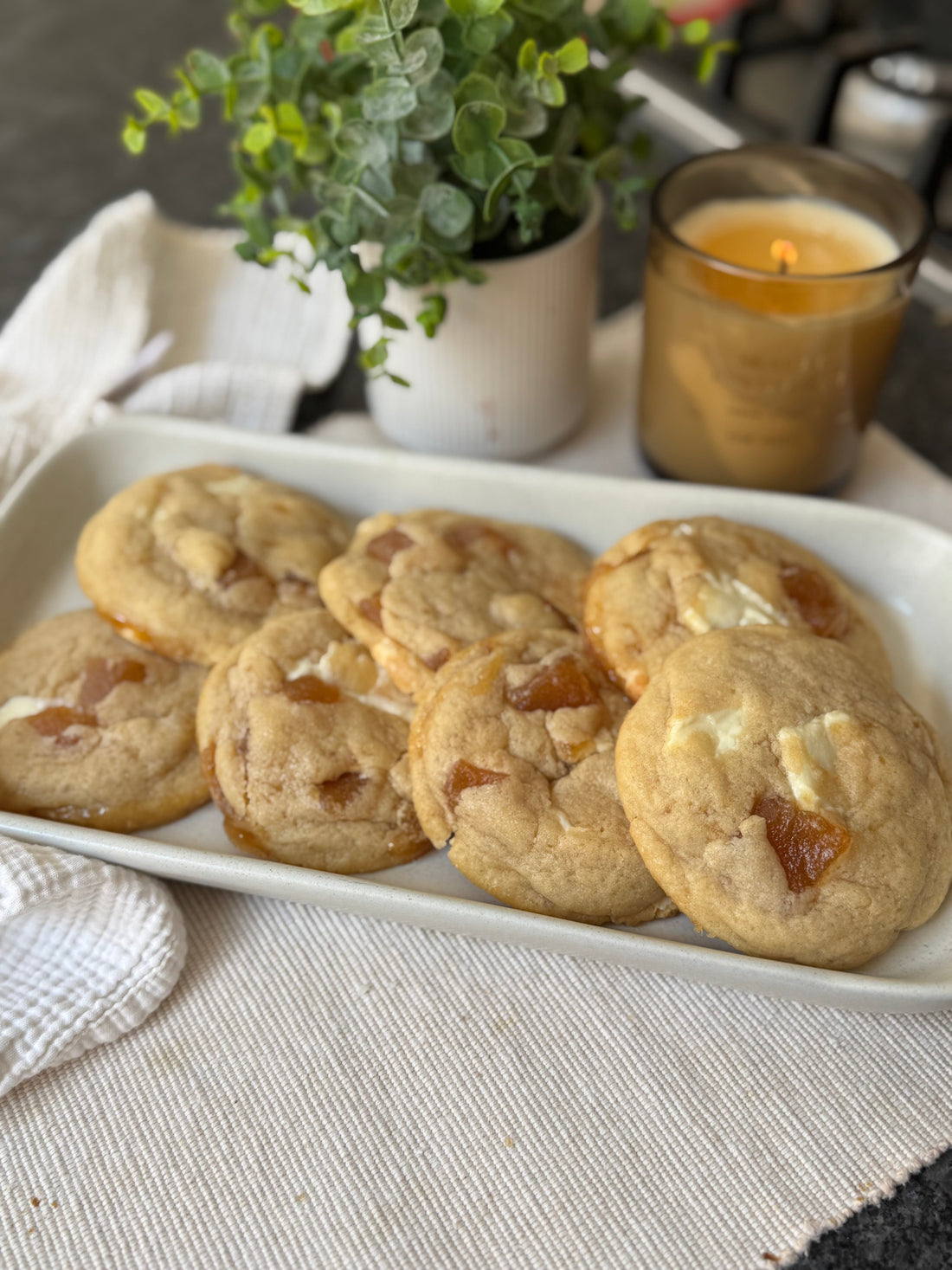 Galleta de ate de guayaba y chocolate blanco