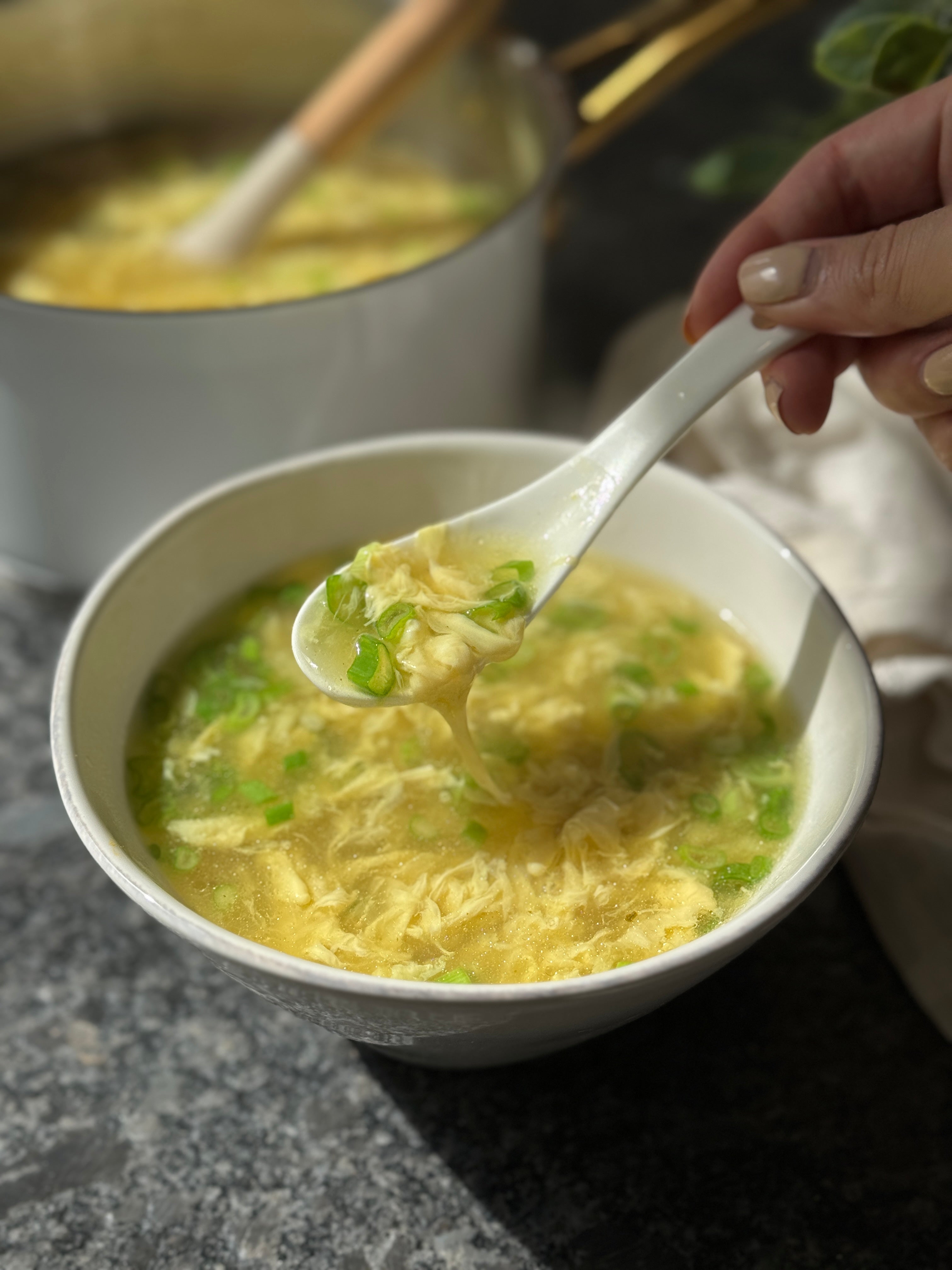 Huevos a huevo #8. Egg drop soup