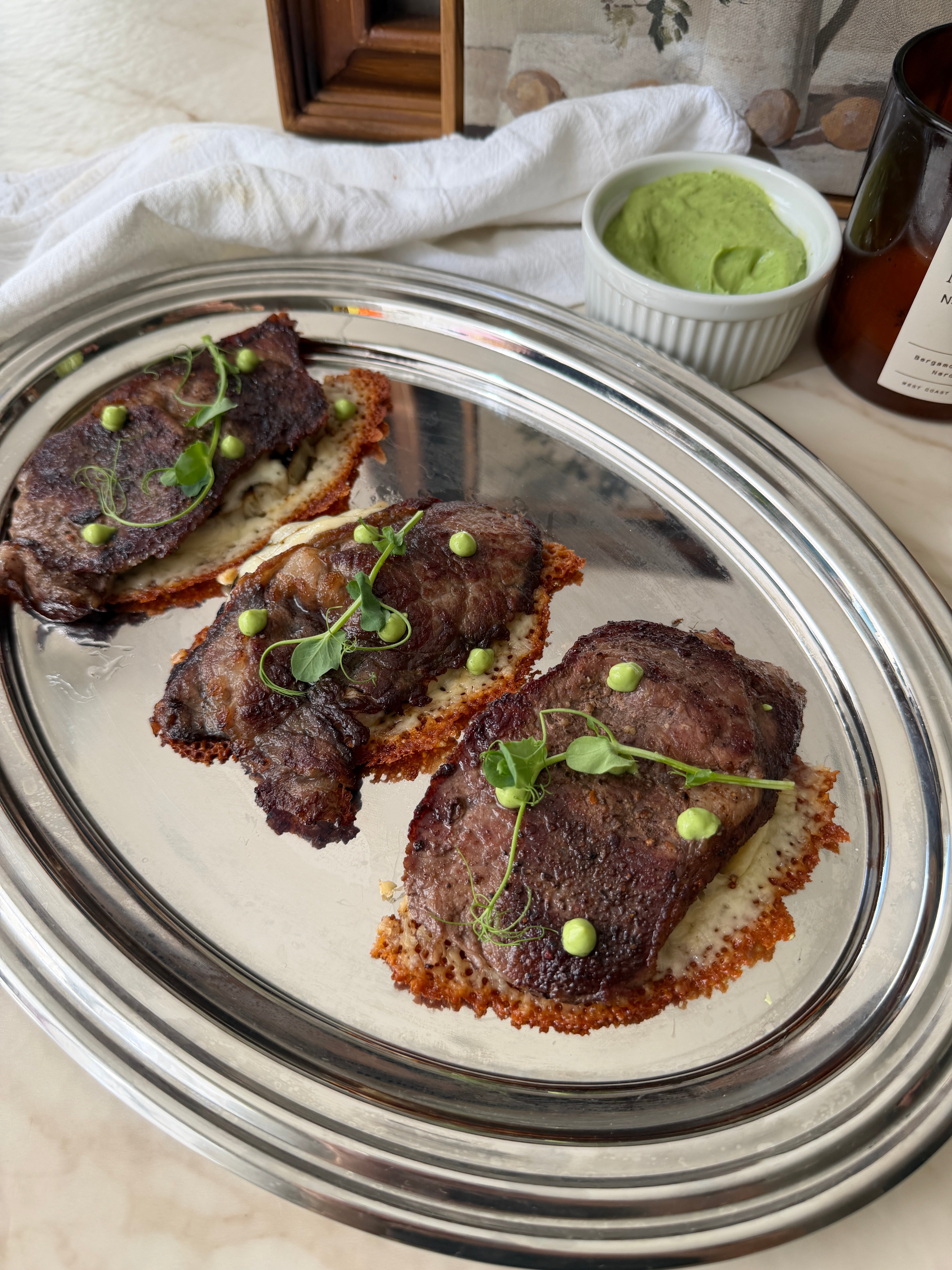Tacos sin tortilla con base de cebolla