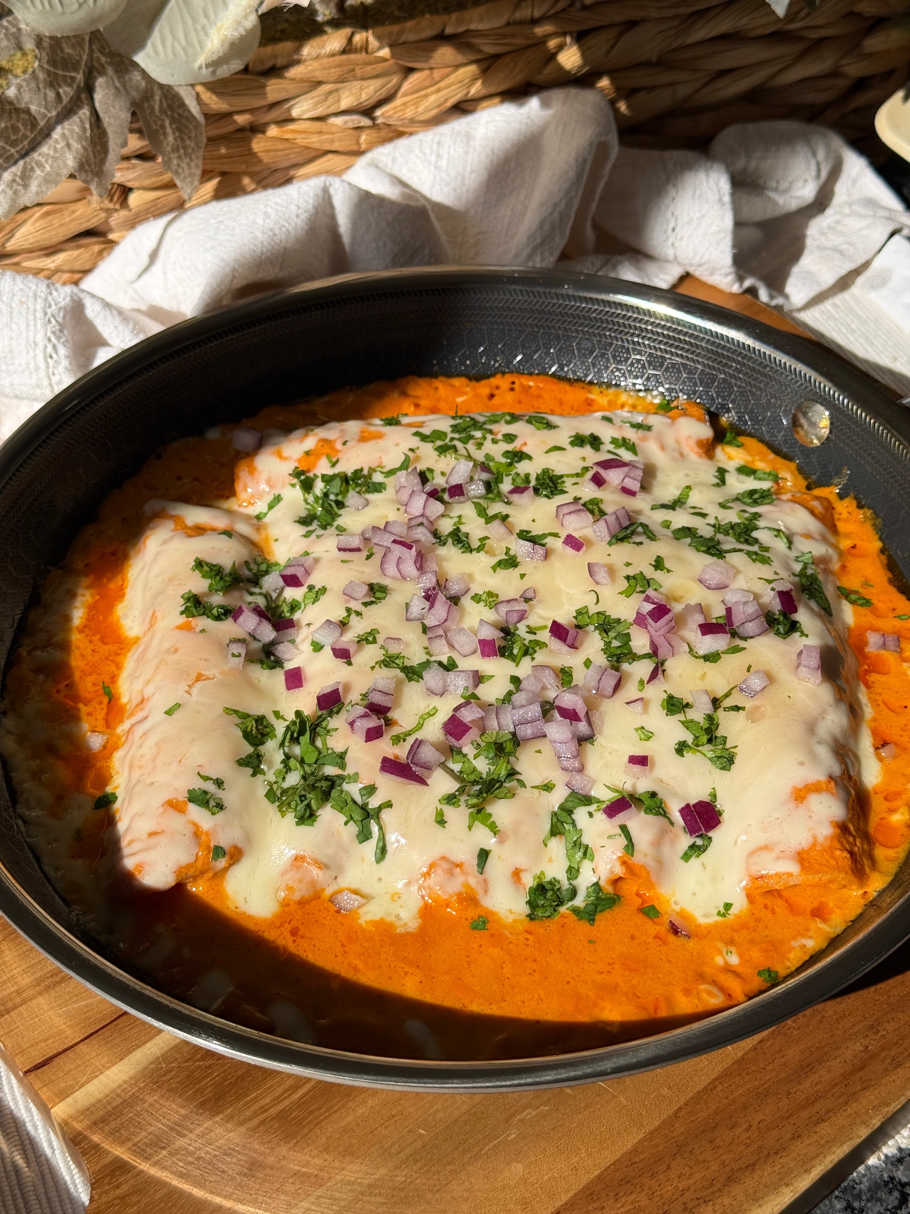 Enchiladas suizas rojas