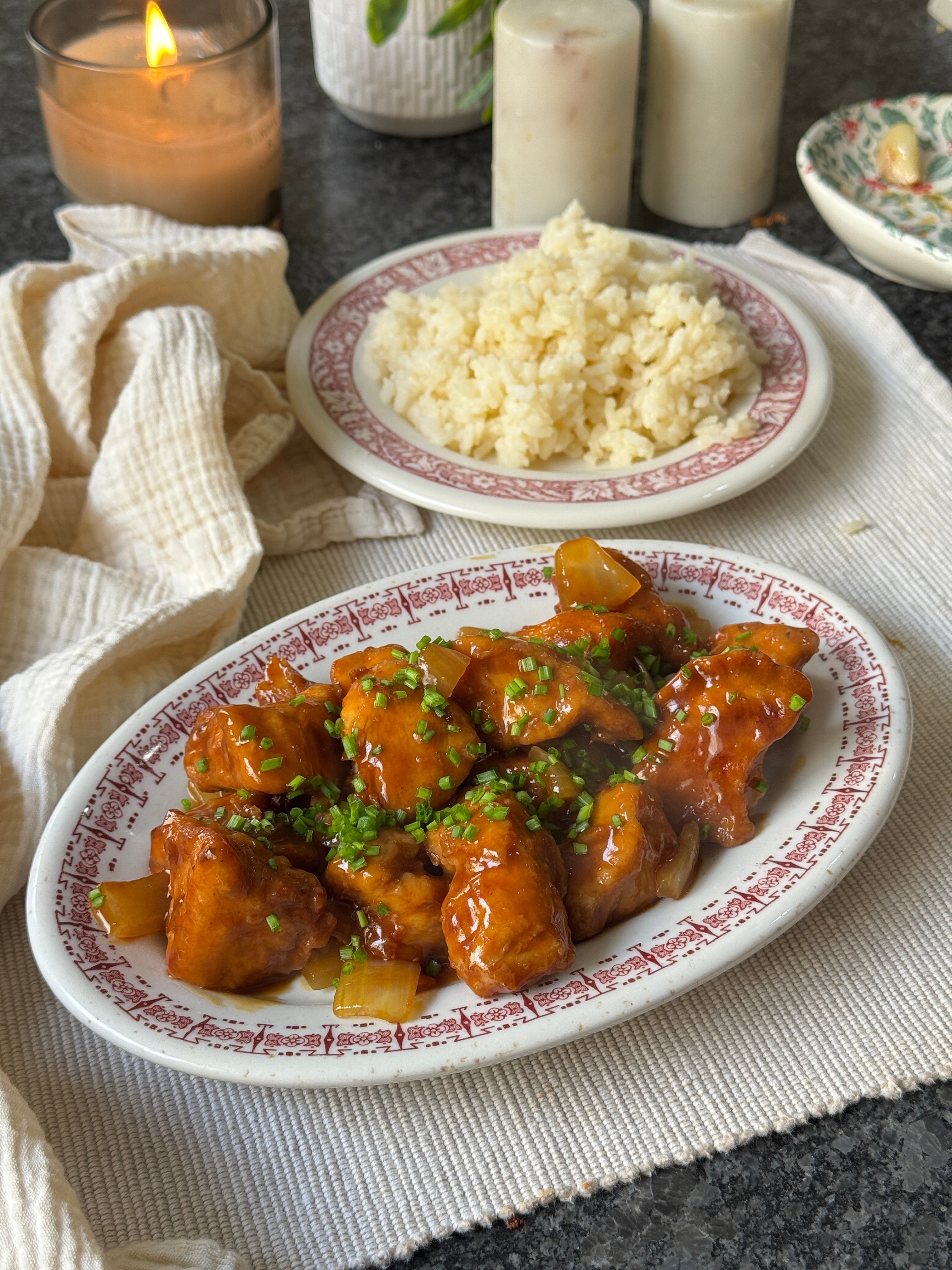 Pollo a la naranja estilo take out