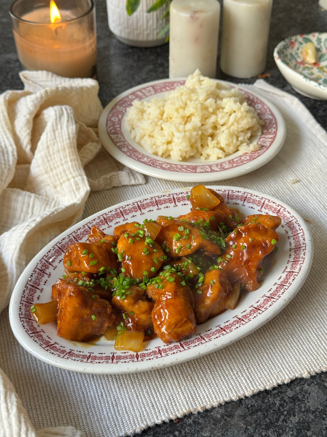 Pollo a la naranja estilo take out