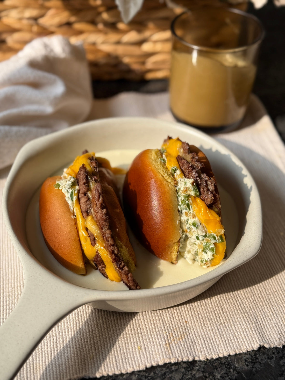 Jalapeño popper smash burger