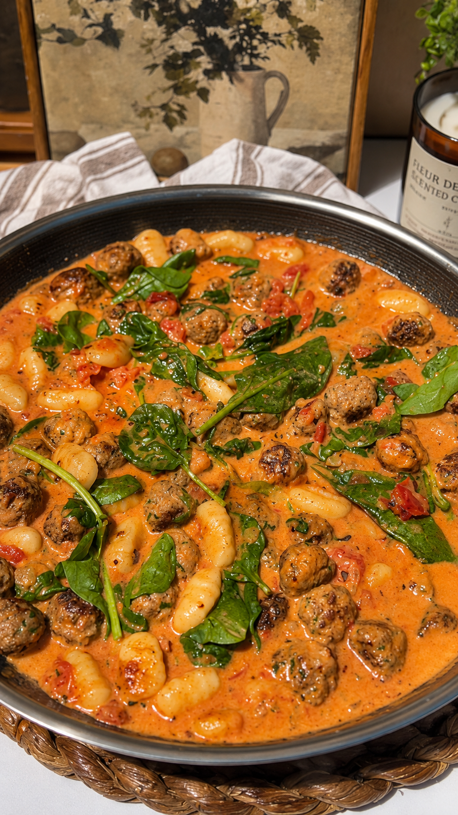 Mini albóndigas con pasta